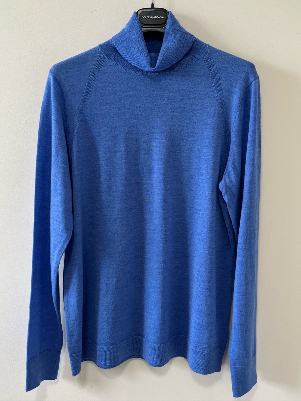 BANANA REPUBLIC 100% Merino Wool Blue Turtleneck Sweater